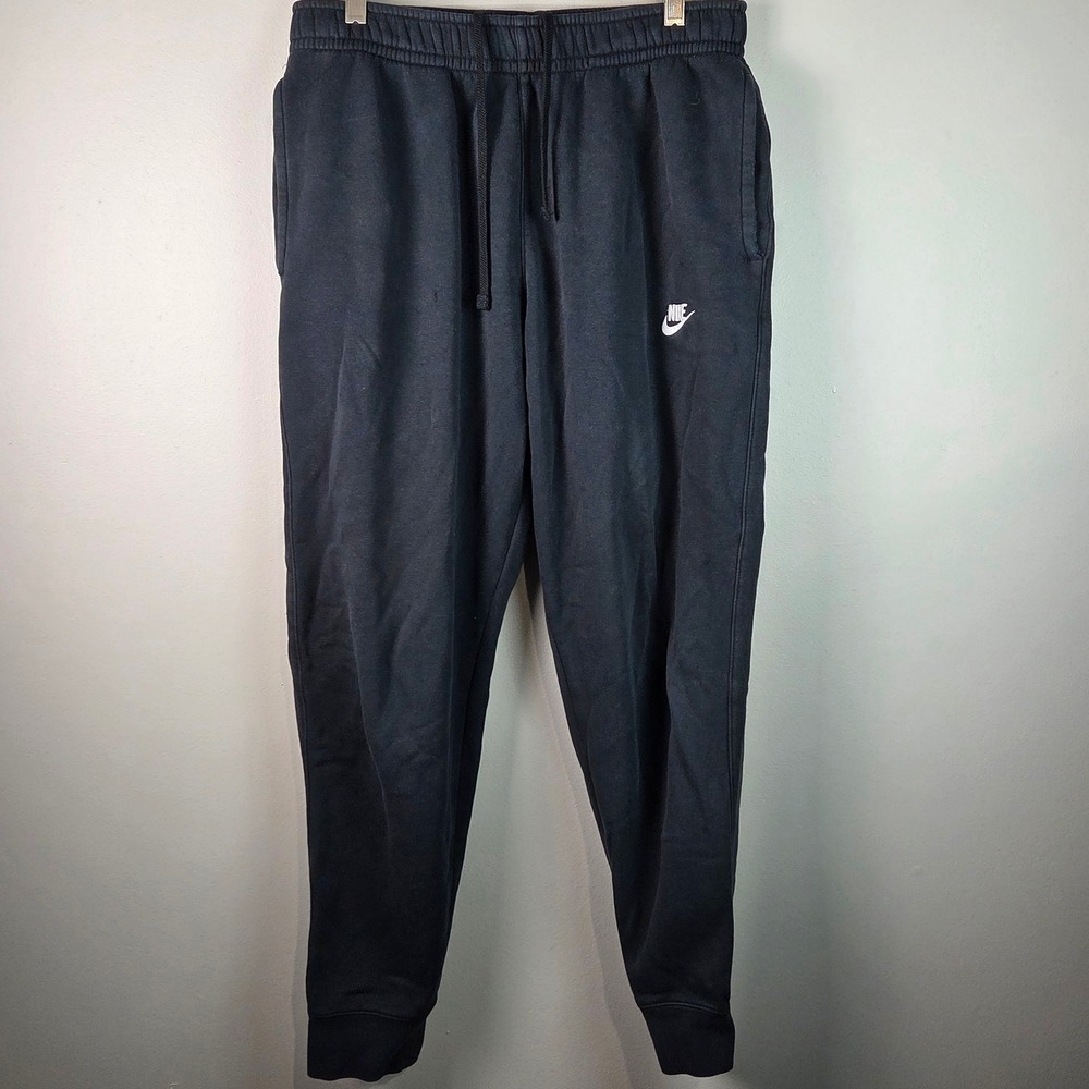 Nike Joggers Men Size M Black Good BV2671-010 Sportswear Club Fleece Sweatpants